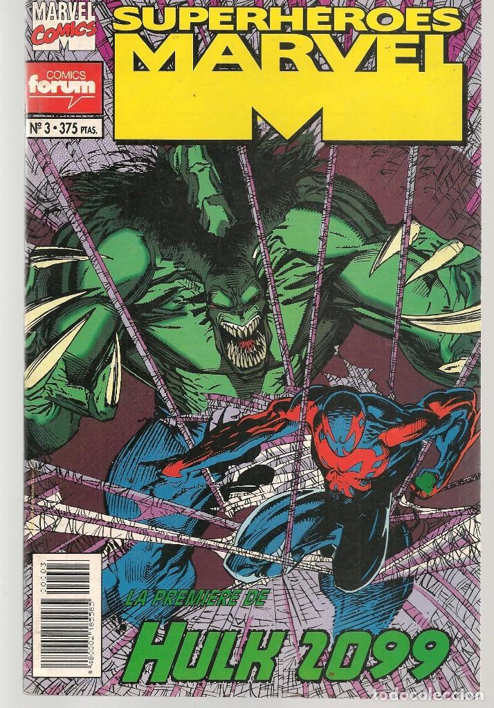 C&oacute;mics: SUPERH&Eacute;ROES MARVEL. N&ordm; 3. LA PREMIERE DE HULK 2099. FORUM.(C/A28) - Foto 1