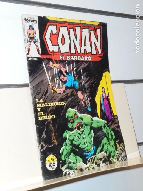 C&oacute;mics: CONAN EL BARBARO VOL. 1 N&ordm; 59 MARVEL - FORUM - Foto 1
