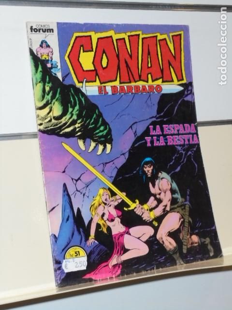 C&oacute;mics: CONAN EL BARBARO VOL. 1 N&ordm; 51 MARVEL - FORUM - Foto 1