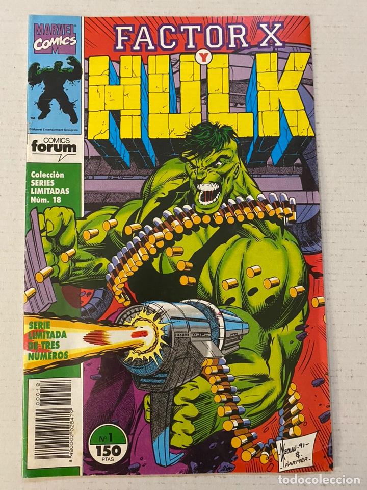 C&oacute;mics: FACTOR-X Y HULK 1d3 FORUM en buen estado - Foto 1