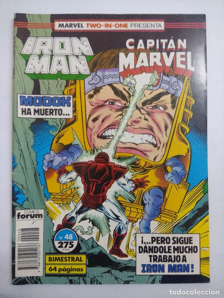 C&oacute;mics: MARVEL TWO IN ONE/IRON MAN-CAPITAN MARVEL N&ordm;48/FORUM. - Foto 1