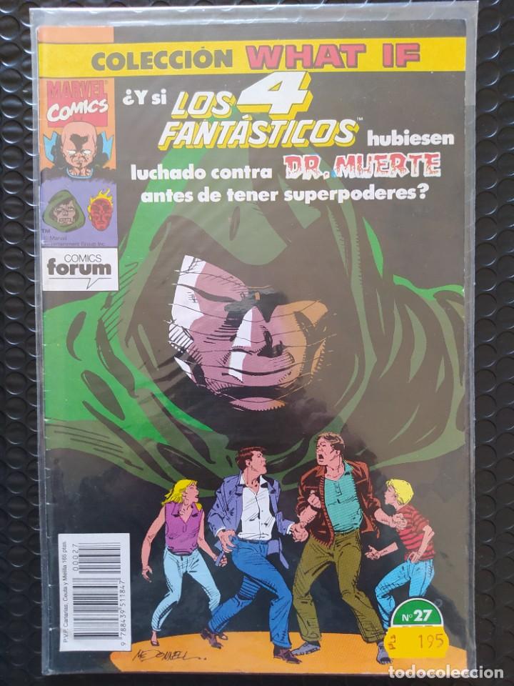 C&oacute;mics: MARVEL WHAT IF #27-PRIMERA EDICI&Oacute;N-FORUM-FN-BOLSA & BACKBOARD - Foto 1