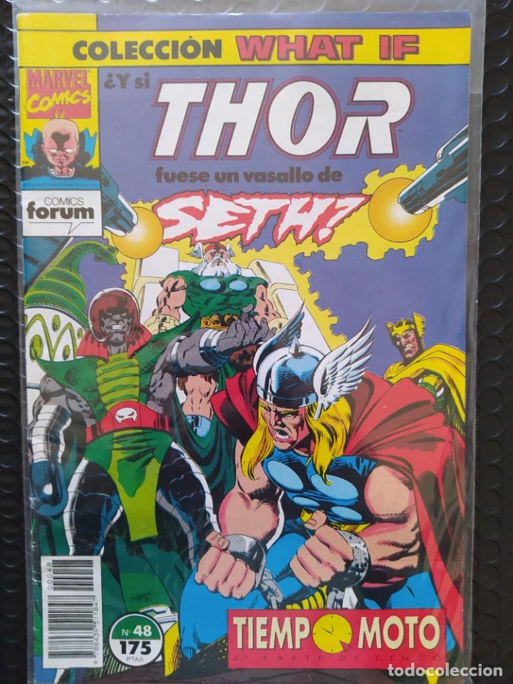C&oacute;mics: MARVEL WHAT IF #48-PRIMERA EDICI&Oacute;N-FORUM-FN-BOLSA & BACKBOARD - Foto 1