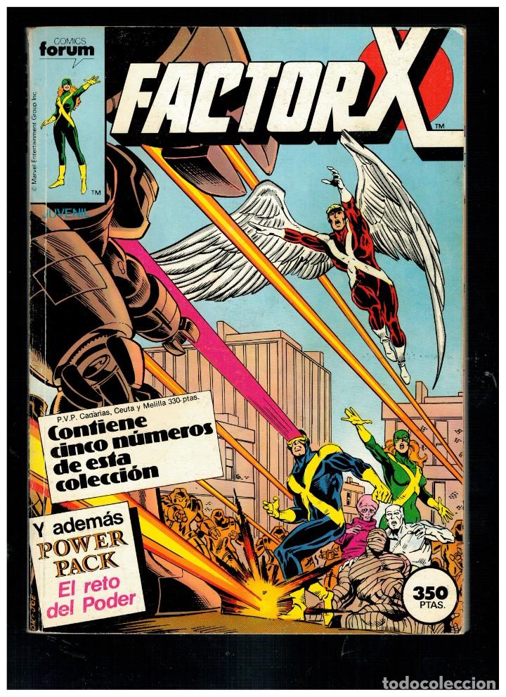 C&oacute;mics: FACTOR X - TOMO RETAPADO CON LOS N&Uacute;MEROS 1 AL 5 - FORUM. BUENO. - Foto 1