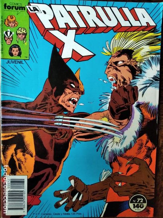 C&oacute;mics: PATRULLA X V.1 N&ordm; 72 - MARVEL COMICS FORUM. - Foto 1