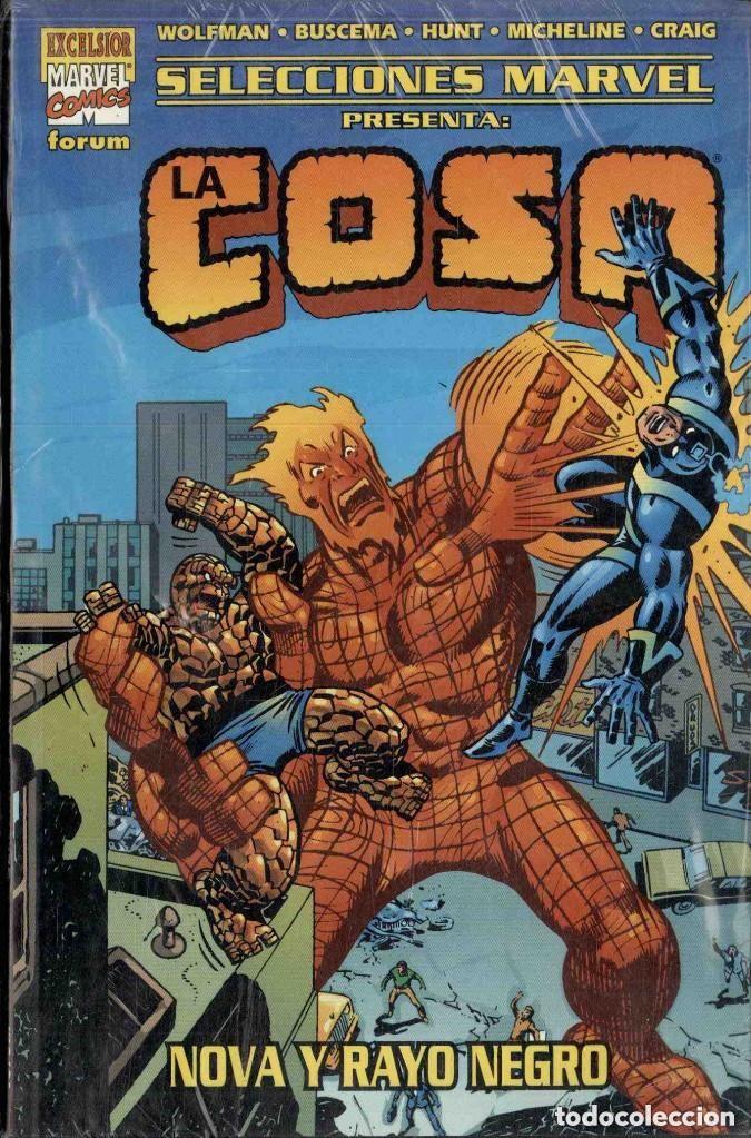 C&oacute;mics: selecciones marvel, la cosa - nova y rayo negro - - Foto 1