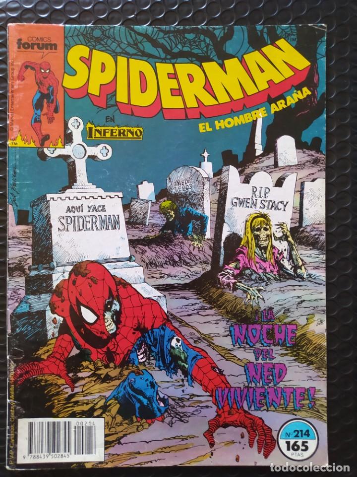 C&oacute;mics: SPIDERMAN #214-SPANISH EDITION-FORUM-FN-BOLSA Y BACKBOARD - Foto 1