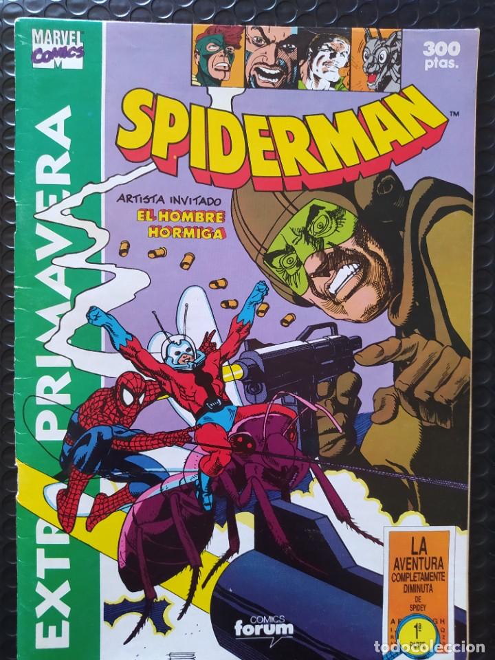 C&oacute;mics: SPIDERMAN EXTRA PRIMAVERA -SPANISH EDITION-FORUM-FN-BOLSA Y BACKBOARD - Foto 1