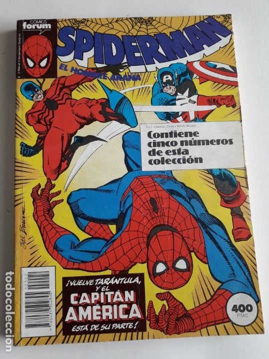 C&oacute;mics: SPIDERMAN FORUN N-186 AL 190 DIFICIL - Foto 1