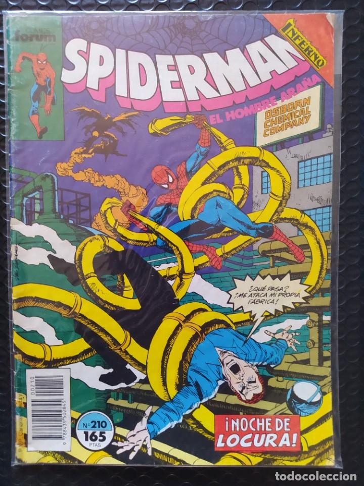 C&oacute;mics: SPIDERMAN #210-1&ordf; EDIC.-FORUM-FN-BOLSA & BACKBOARD - Foto 1