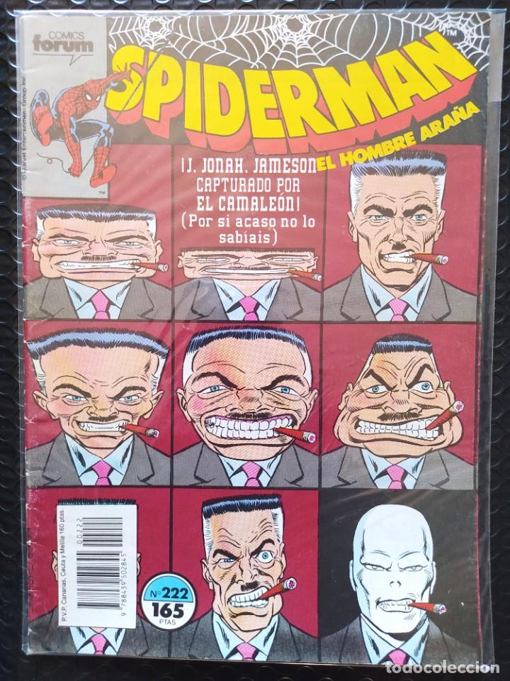 C&oacute;mics: SPIDERMAN #222-1&ordf; EDIC.-FORUM-FN-BOLSA & BACKBOARD - Foto 1