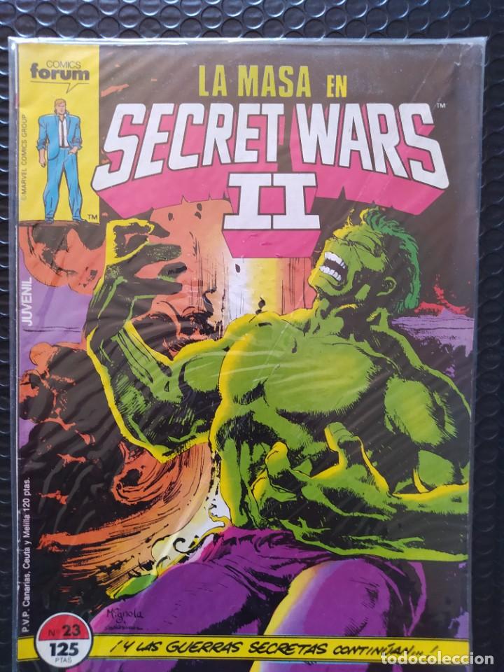 Comics: SECRET WARS 2 #23 -1&ordf; EDIC.-FORUM-FN-BOLSA & BACKBOARD