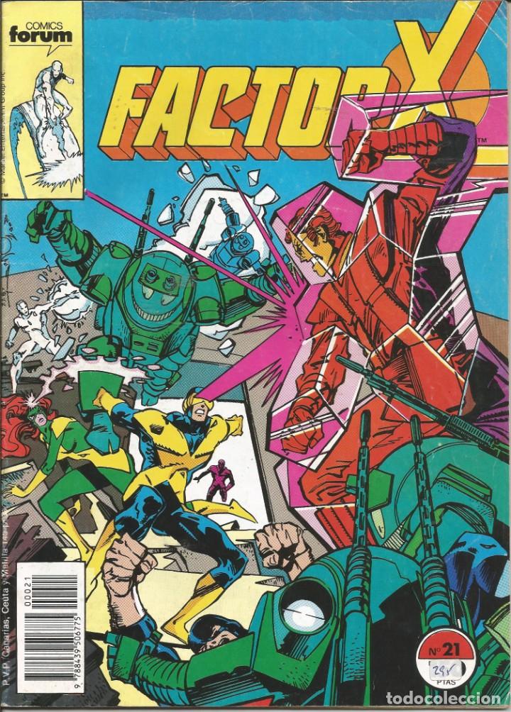 C&oacute;mics: FORUM - FACTOR X N&ordm; 21 A&ntilde;o 1989 Estado razonable - Foto 1