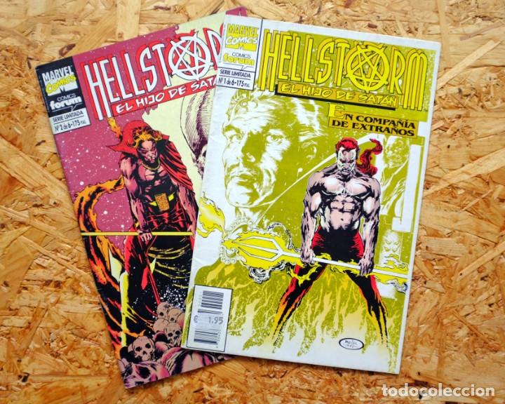 C&oacute;mics: Hellstorm. El Hijo de Sat&aacute;n. Comics Forum. Marvel. Dos n&uacute;meros (1 y 2) - Foto 1