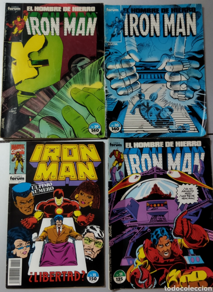 Cómics: Lote de 19 numeros cómic IRON MAN.años 90 incluye 2 extras - Foto 3 - 268175604