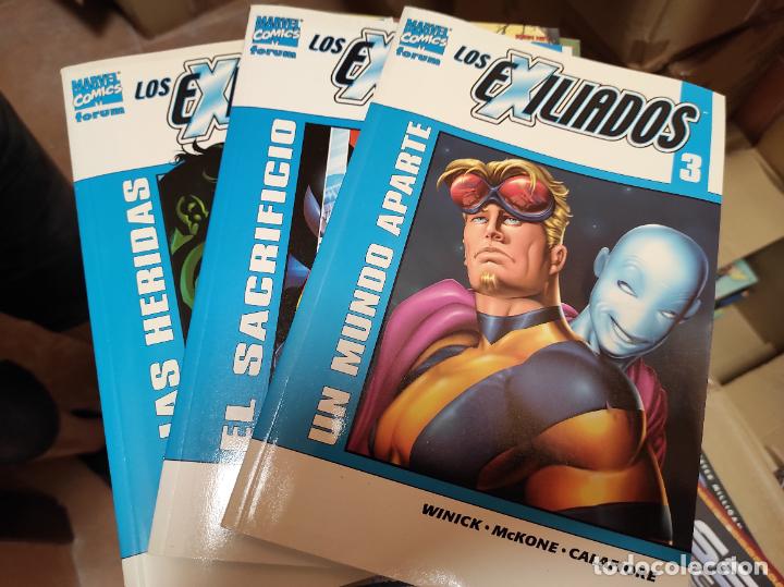 C&oacute;mics: COLECCION 3 TOMOS LOS EXILIADOS, MARVEL COMICS, FORUM, - Foto 1