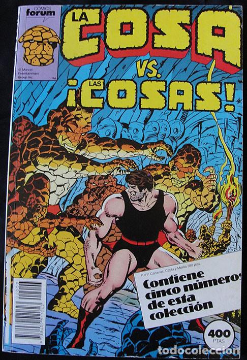 C&oacute;mics: LA COSA VS. LAS COSAS - N. 11 A 15 - COMICS FORUM - MARVEL - - Foto 1