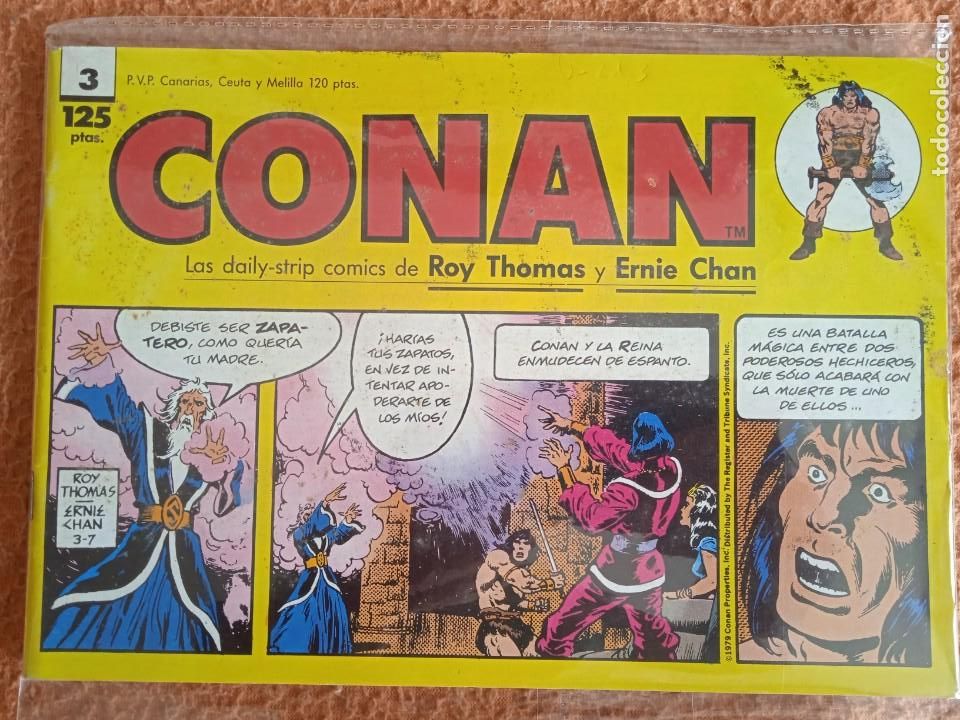 C&oacute;mics: CONAN LAS DAILY STRIP COMICS DE ROY THOMAS Y ERNIE CHAN 3 - Foto 1