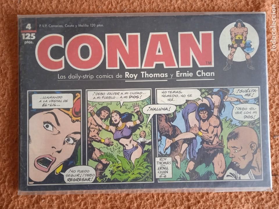 C&oacute;mics: CONAN LAS DAILY STRIP COMICS DE ROY THOMAS Y ERNIE CHAN 4 - Foto 1
