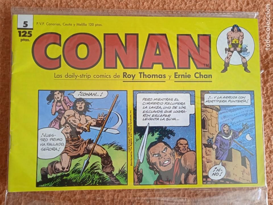 C&oacute;mics: CONAN LAS DAILY STRIP COMICS DE ROY THOMAS Y ERNIE CHAN 5 - Foto 1