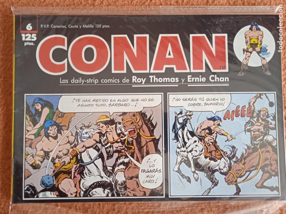 C&oacute;mics: CONAN LAS DAILY STRIP COMICS DE ROY THOMAS Y ERNIE CHAN 6 - Foto 1