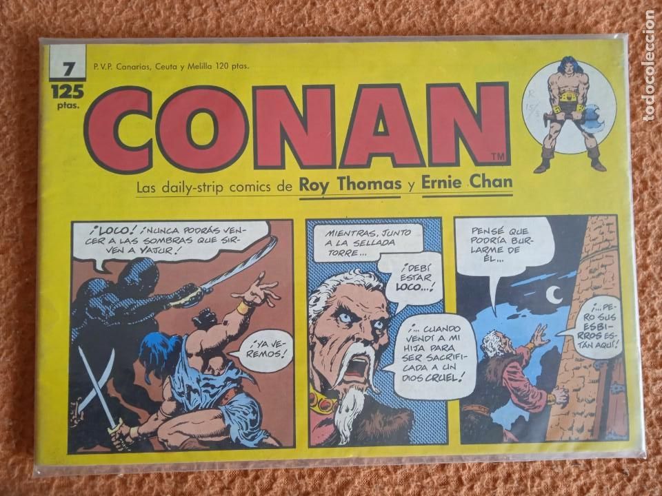 C&oacute;mics: CONAN LAS DAILY STRIP COMICS DE ROY THOMAS Y ERNIE CHAN 7 - Foto 1