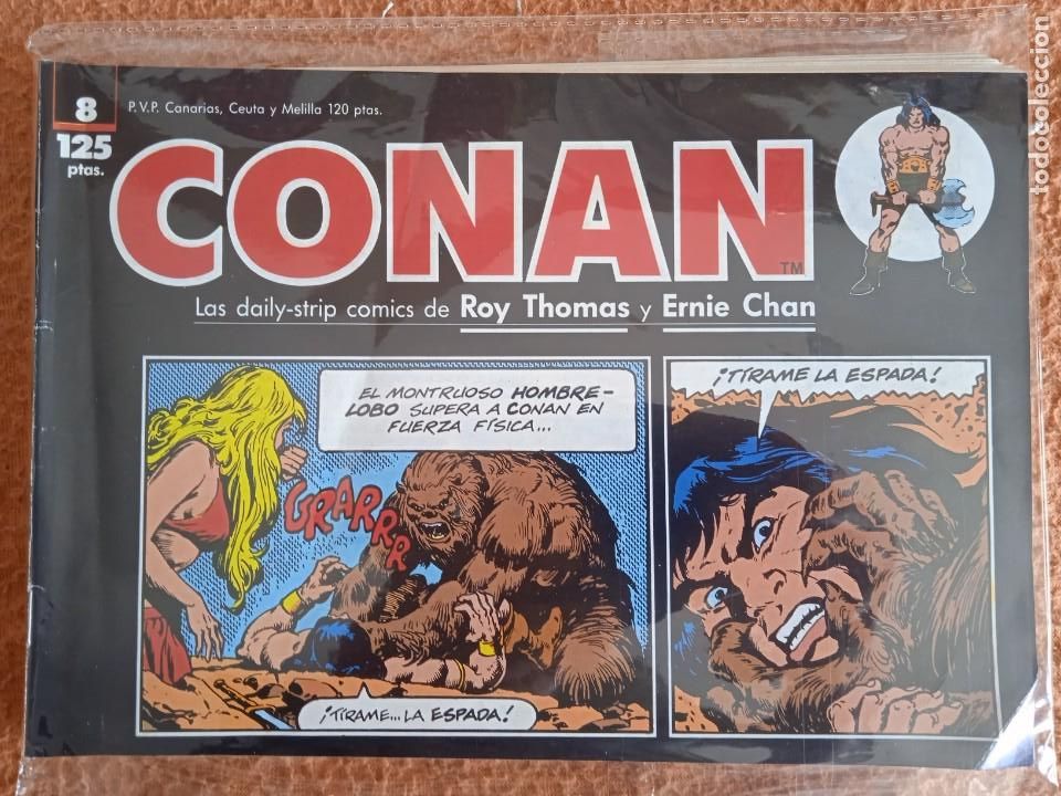 C&oacute;mics: CONAN LAS DAILY STRIP COMICS DE ROY THOMAS Y ERNIE CHAN 8 - Foto 1