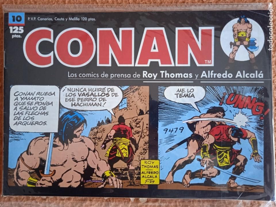 C&oacute;mics: CONAN LAS DAILY STRIP COMICS DE ROY THOMAS Y ERNIE CHAN 10 - Foto 1