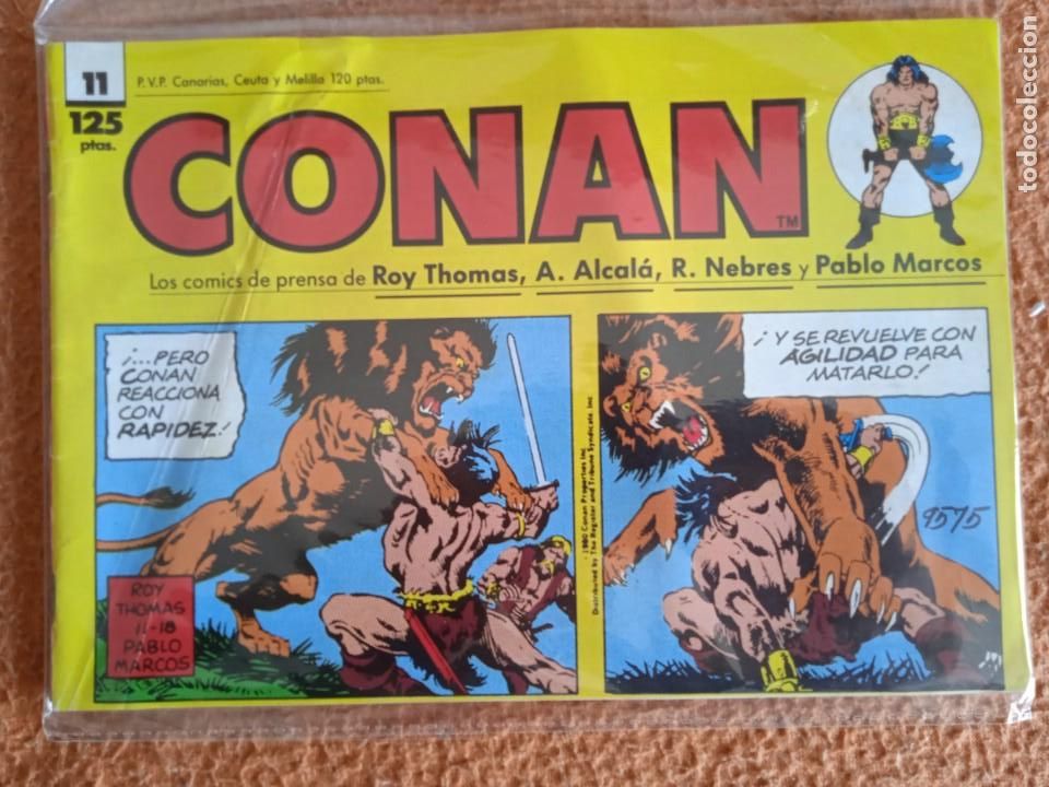 C&oacute;mics: CONAN LAS DAILY STRIP COMICS DE ROY THOMAS Y ERNIE CHAN 11 - Foto 1