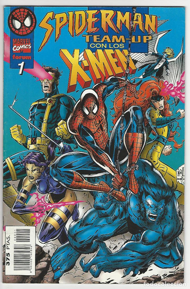 C&oacute;mics: Planeta. Spiderman. Team up con: 1. X men. - Foto 1