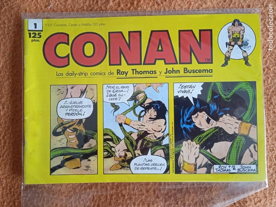 C&oacute;mics: CONAN LAS DAILY STRIP COMICS DE ROY THOMAS Y JOHN BUSCEMA 1 FORUM - Foto 1