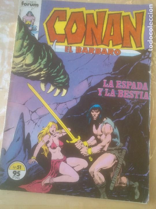 C&oacute;mics: CONAN EL B&Aacute;RBARO VOLUMEN 1 N&Uacute;MERO 51 C&Oacute;MICS FORUM MARVEL - Foto 1