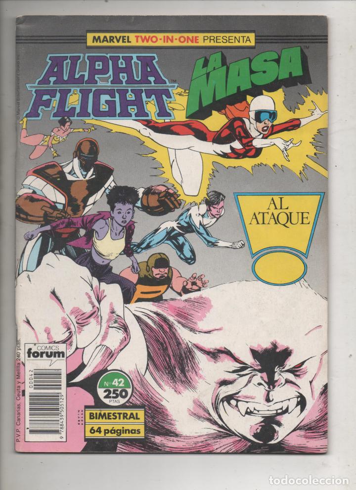C&oacute;mics: MARVEL TWO-IN-ONE PRESENTA ALPHA FLIGHT Y LA MASA VOL. 1 N&ordm; 42 - FORUM -B5 - Foto 1