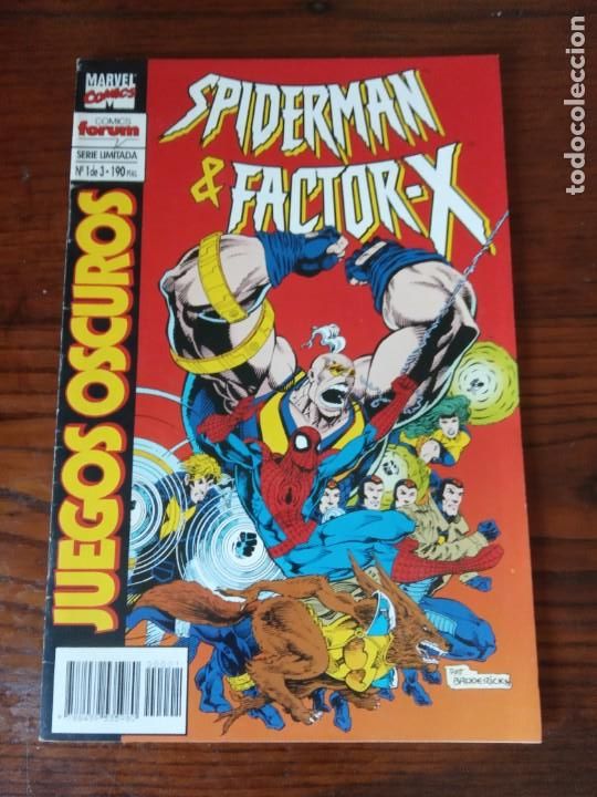 C&oacute;mics: JUEGOS OSCUROS SPIDERMAN FACTOR X. 3 TOMOS.COMPLETA FORUM. - Foto 2