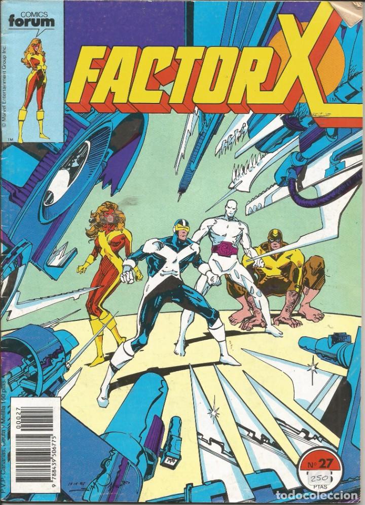 C&oacute;mics: FORUM - FACTOR X N&ordm; 27 A&ntilde;o 1989 Buen estado - Foto 1