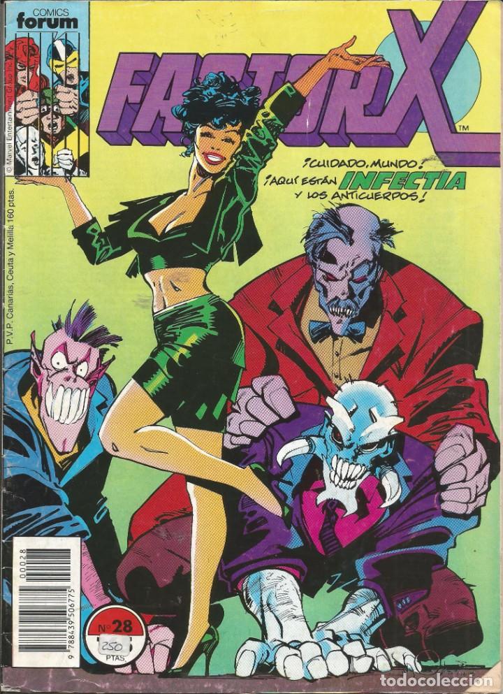 C&oacute;mics: FORUM - FACTOR X N&ordm; 28 A&ntilde;o 1989 Buen estado - Foto 1