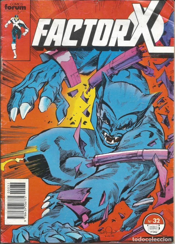 C&oacute;mics: FORUM - FACTOR X N&ordm; 32 A&ntilde;o 1989 Buen estado - Foto 1