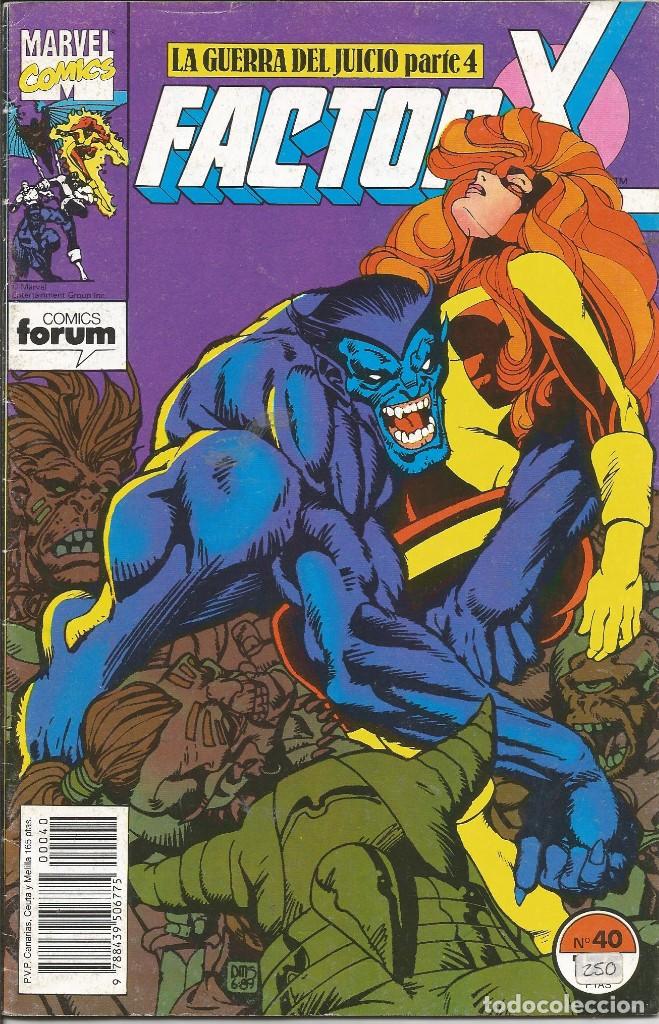 C&oacute;mics: FORUM - FACTOR X N&ordm; 40 A&ntilde;o 1989 Buen estado - Foto 1