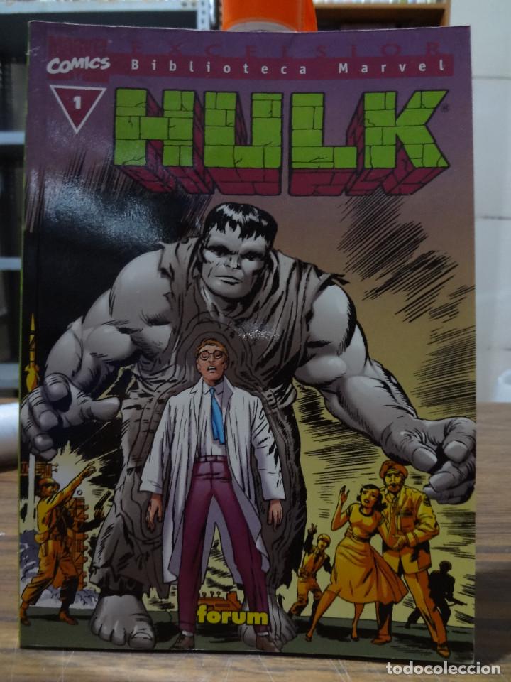 C&oacute;mics: EXCELSIOR - BIBLIOTECA MARVEL - HULK N&ordm; 1 - FORUM - Foto 1