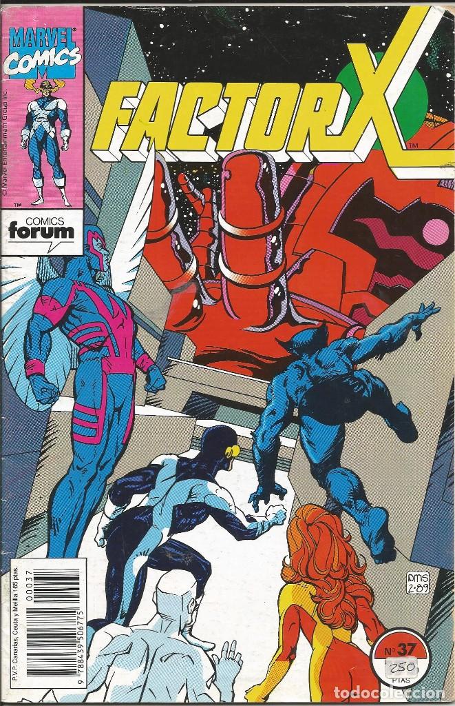 C&oacute;mics: FORUM - FACTOR X N&ordm; 37 A&ntilde;o 1989 Buen estado - Foto 1