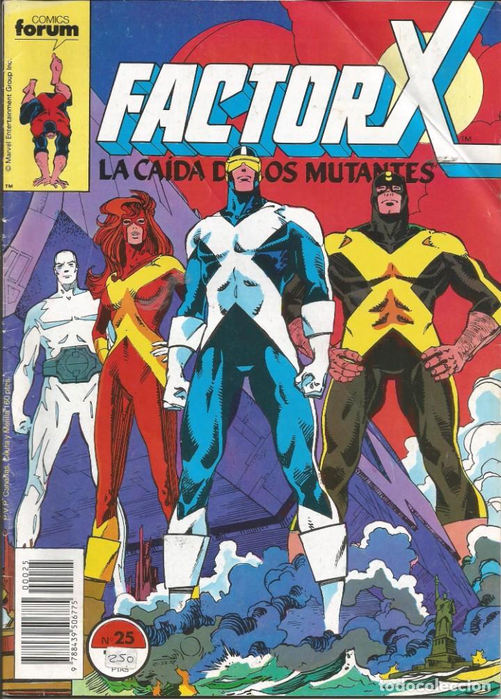 C&oacute;mics: FORUM - FACTOR X N&ordm; 25 A&ntilde;o 1989 Buen estado - Foto 1