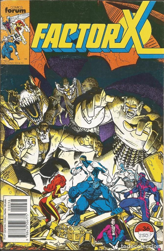C&oacute;mics: FORUM - FACTOR X N&ordm; 36 A&ntilde;o 1989 Buen estado - Foto 1