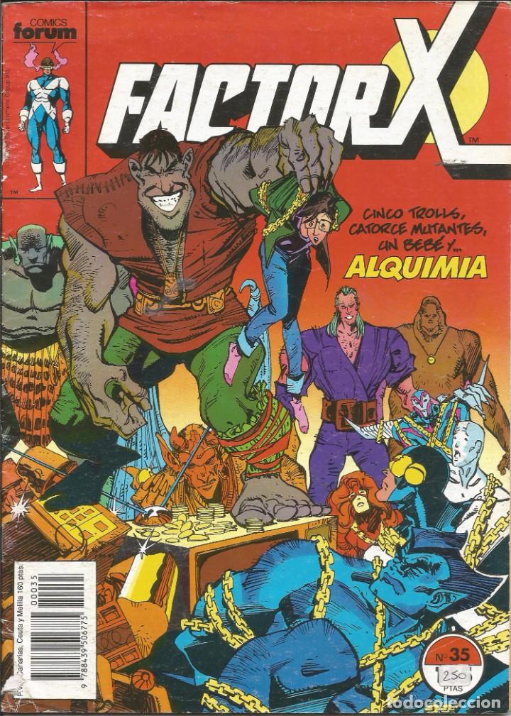 C&oacute;mics: FORUM - FACTOR X N&ordm;35 A&ntilde;o 1989 Buen estado - Foto 1