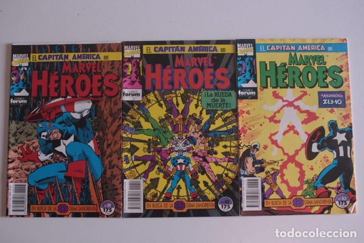 C&oacute;mics: Marvel Heroes Capit&aacute;n Am&eacute;rica / Completa n&ordm; 51 a 53 / Marvel Comics Forum - ref.018 - Foto 1