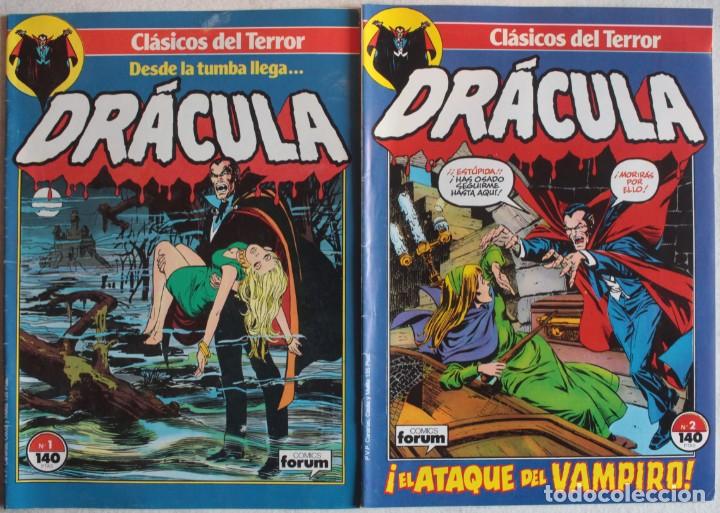 C&oacute;mics: Dr&aacute;cula / Cl&aacute;sicos del terror / N&ordm; 1-2 / F&oacute;rum - ref.079 - Foto 1