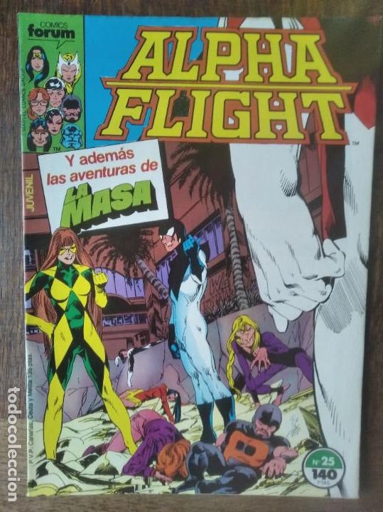 C&oacute;mics: ALPHA FLIGHT & LA MASA V.1 N&ordm; 25 - FORUM MARVEL. HULK - Foto 1