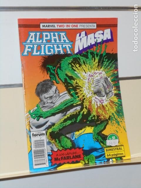 C&oacute;mics: MARVEL TWO-IN-ONE PRESENTA ALPHA FLIGHT Y LA MASA N&ordm; 51 - FORUM - Foto 1