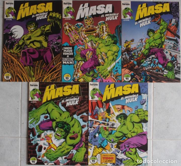 C&oacute;mics: La Masa el Incre&iacute;ble Hulk / N&ordm; 1 al 5 / Forum - ref.092 - Foto 1