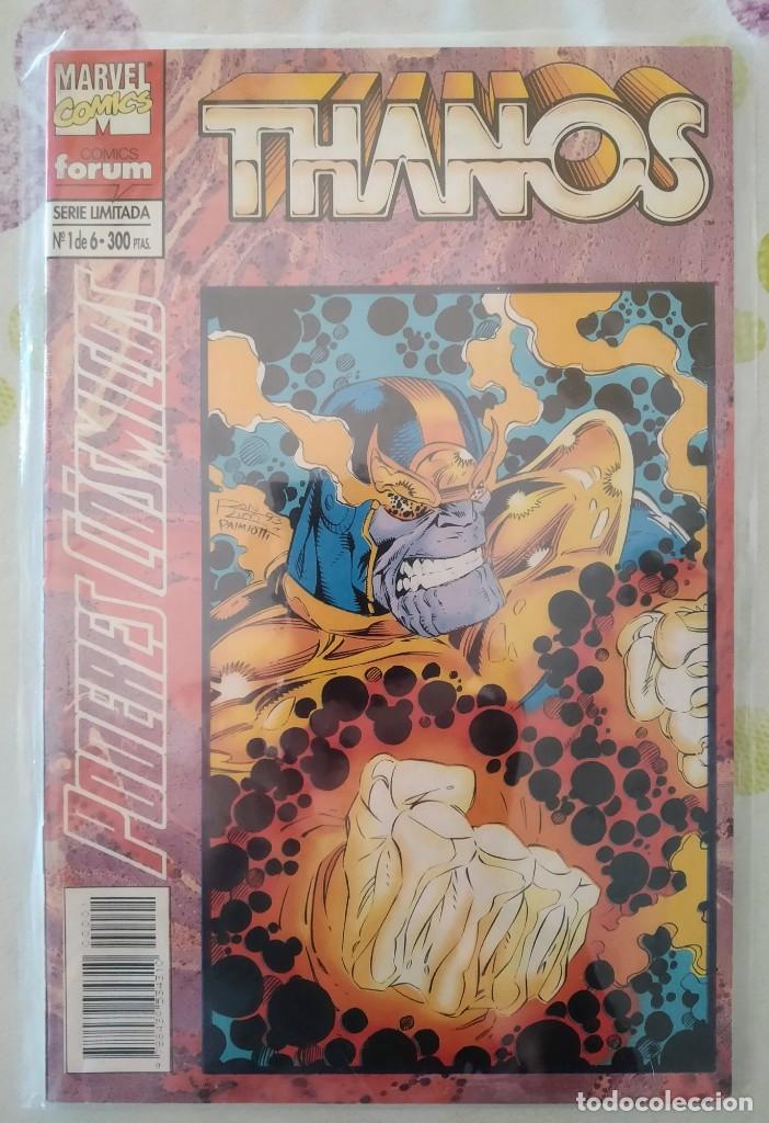 C&oacute;mics: PODERES C&Oacute;SMICOS: THANOS N&ordm; 1 DE 6. RON MARZ Y RON LIM. MARVEL COMICS. COMICS FORUM - Foto 1