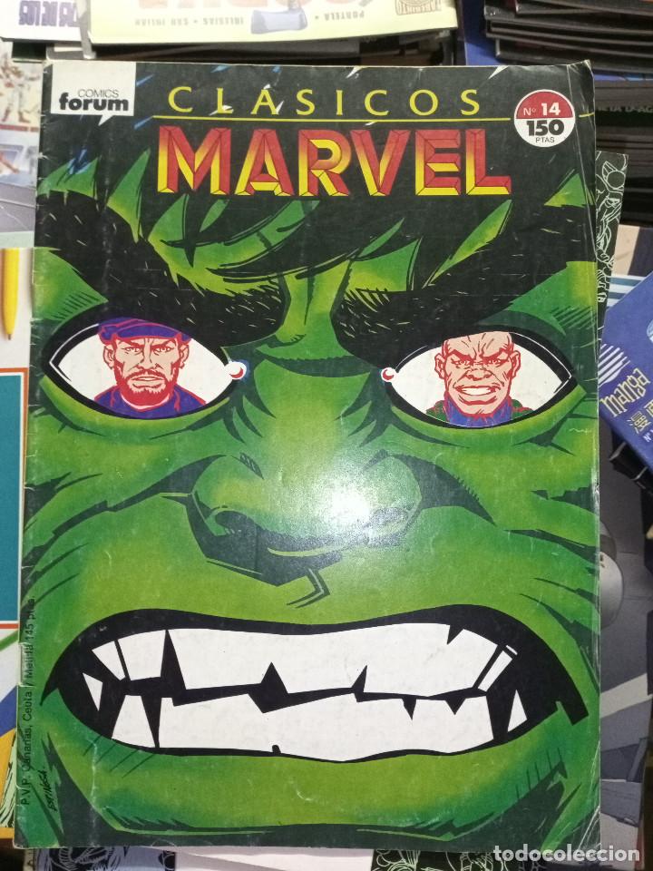 C&oacute;mics: cl&aacute;sicos Marvel 14 La masa (Hulk) cj1 - Foto 1